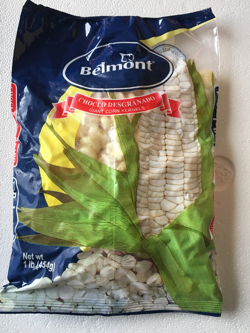 Choclo Desgranado (giant corn kernels) Belmont 